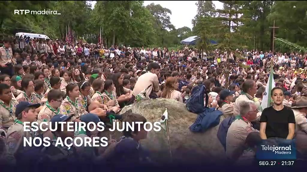 Escoteiros madeirenses no Jamburi Açoriano