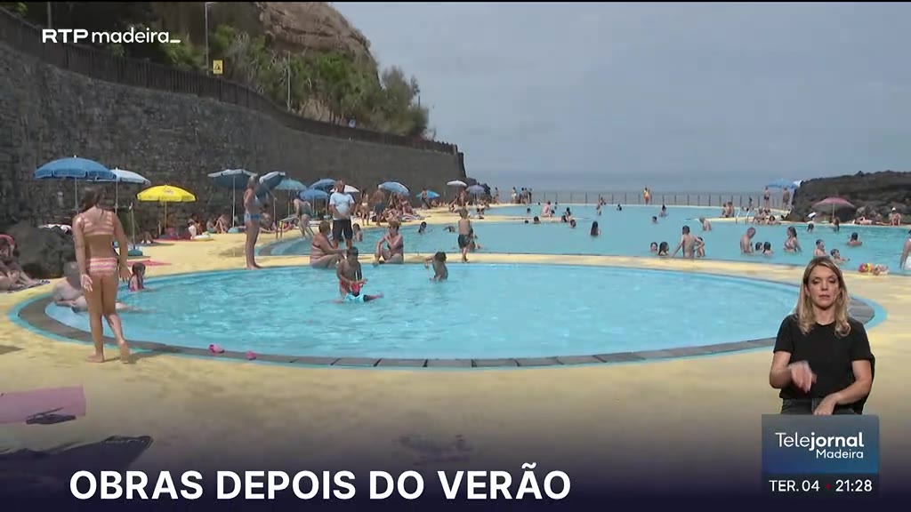 Obras na piscina do Porto da Cruz após época balnear