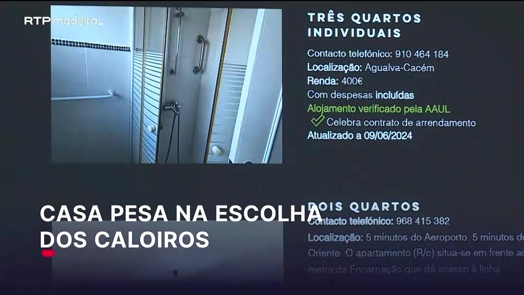 Desafios de alojamento para estudantes deslocados no ensino superior