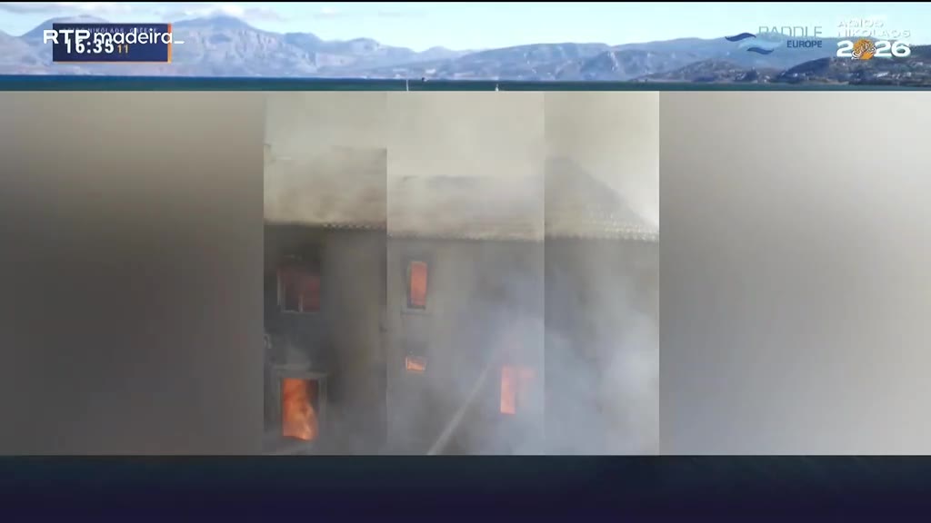 Incêndio no centro do Funchal