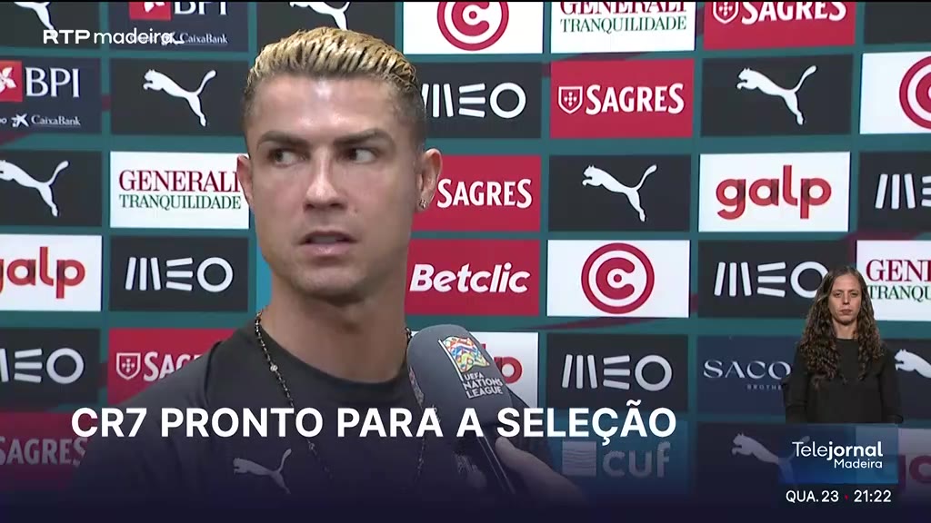 Cristiano Ronaldo disponível para seleção portuguesa sob comando de Jorge Jesus