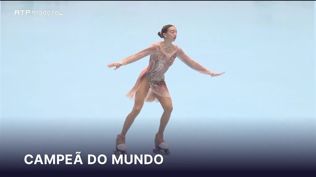 Madalena Costa é de novo campeã do mundo de patinagem artística