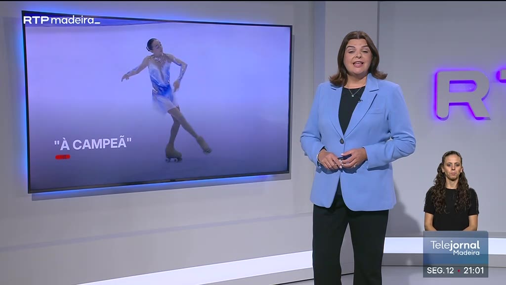Madalena Costa recebe homenagem após título mundial de patinagem artística livre