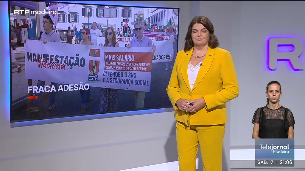 Manifestação contra o aumento do custo de vida no Funchal