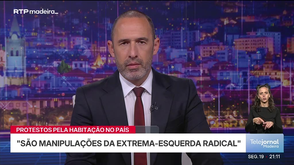 Miguel Albuquerque critica protestos pela habitação e defende política regional